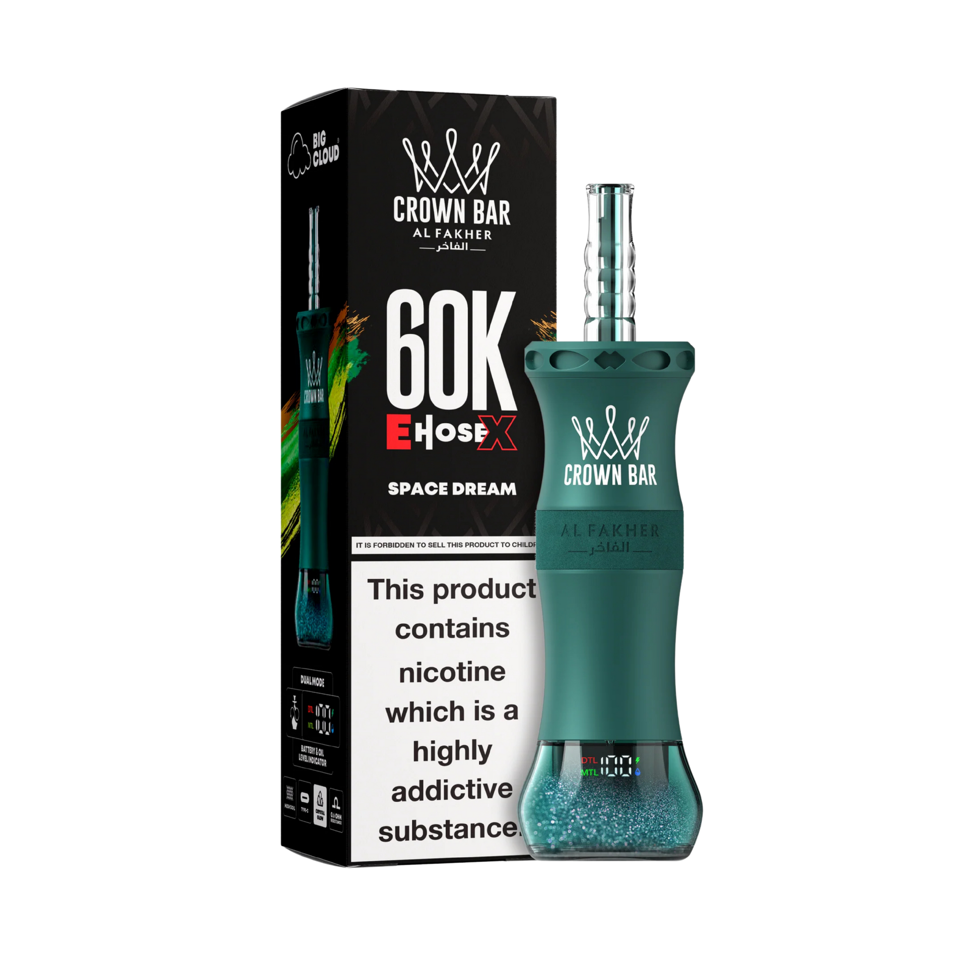 Al Fakher CrownBar 60'000 | Space Dream  Vapesky Swiss